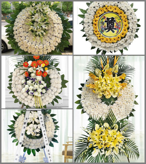 江苏扬州仪征市月塘镇移居村花圈速递