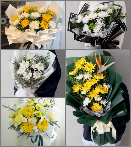 江苏扬州仪征市月塘镇移居村白事花束代送